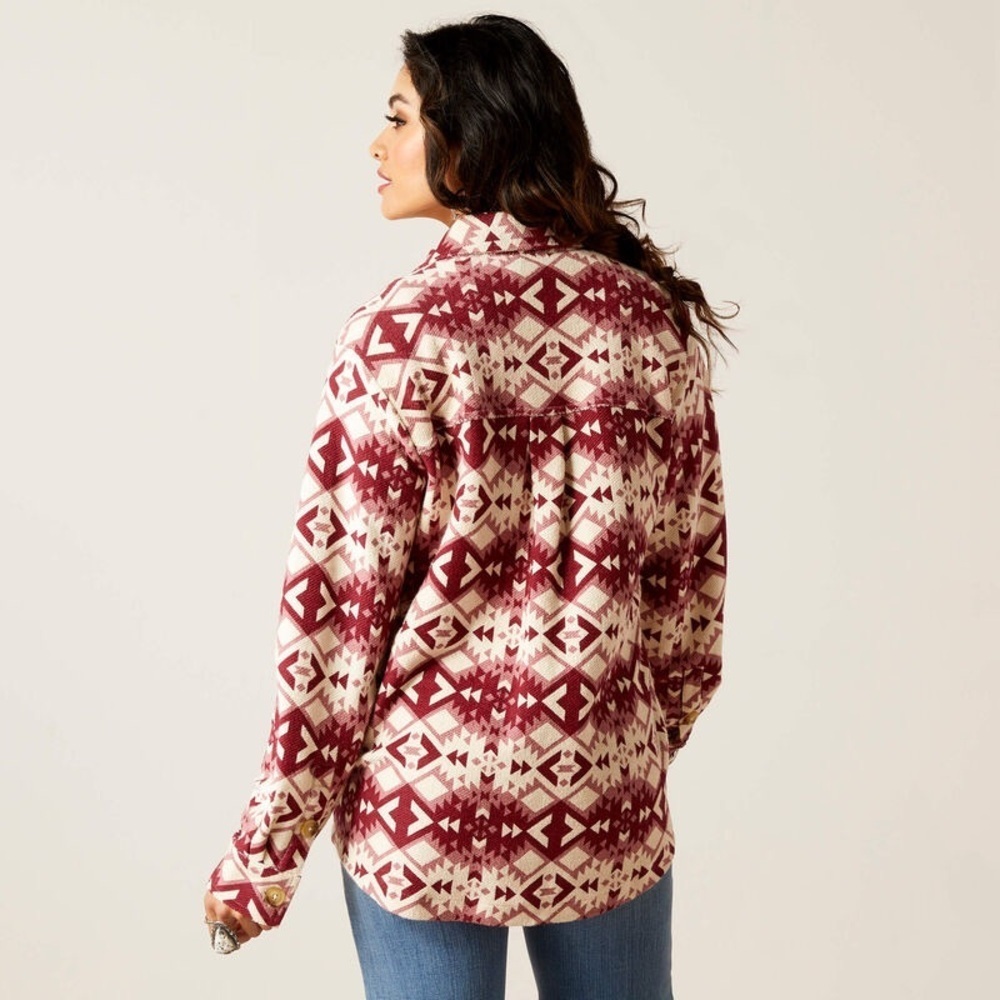 New Ariat Women's Fillmore Shirt Jacket Size XS Western Bohemian Boho Jacket